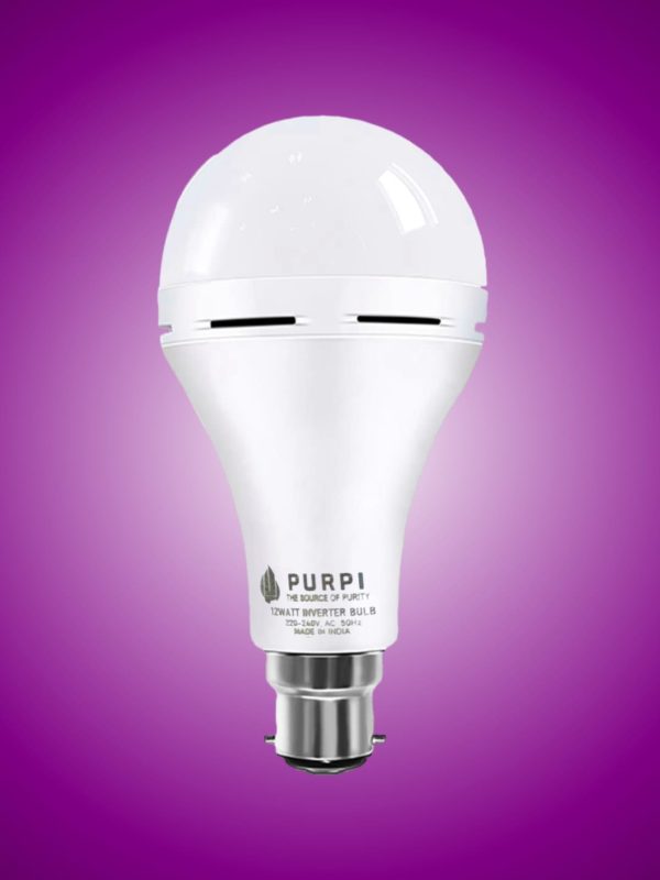 Purpi 12W B22 Inverter LED Bulb (White) 1 Year Warrenty
